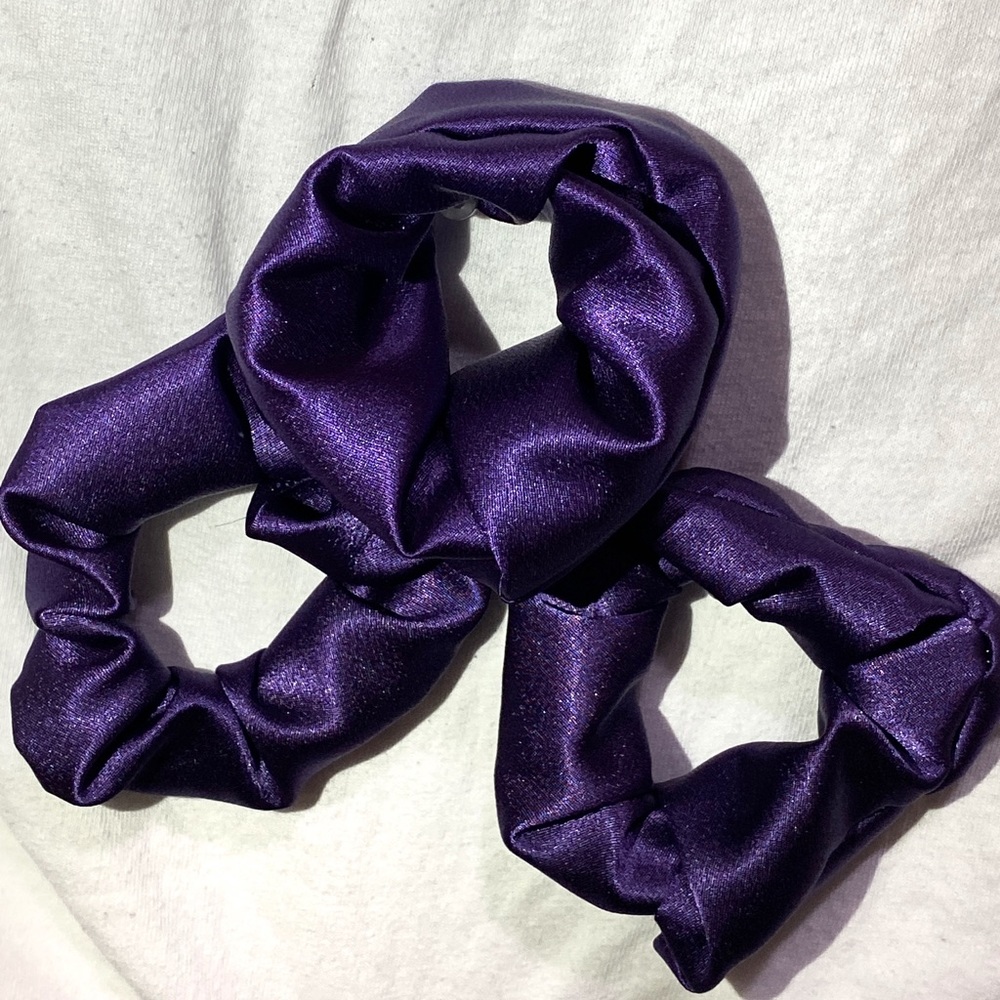 Handmade Purple Satin Scruchie(s)